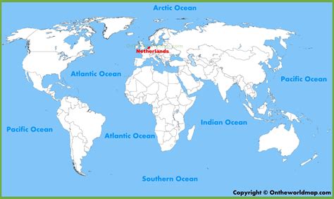 holland location on world map.